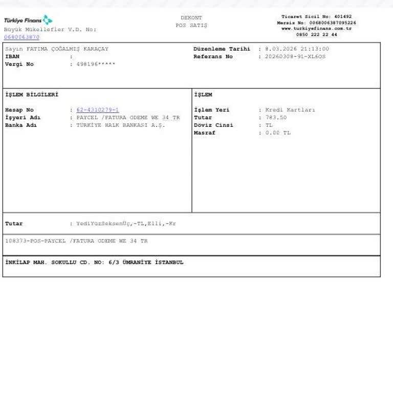 Üç Kat Çekilen Fatura Ücreti Ve Hattımın Kapanması