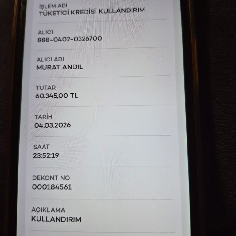 Bir Günlük 60.000 TL Kredide 63.609 TL Ödeme Haksız Faiz İadesi Talebi