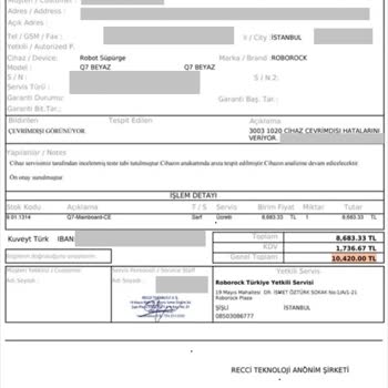 İki Hafta Servis Sonrası Ana Kart Arızası Yanıltması Ve 10.420 TL Ücret Talebi