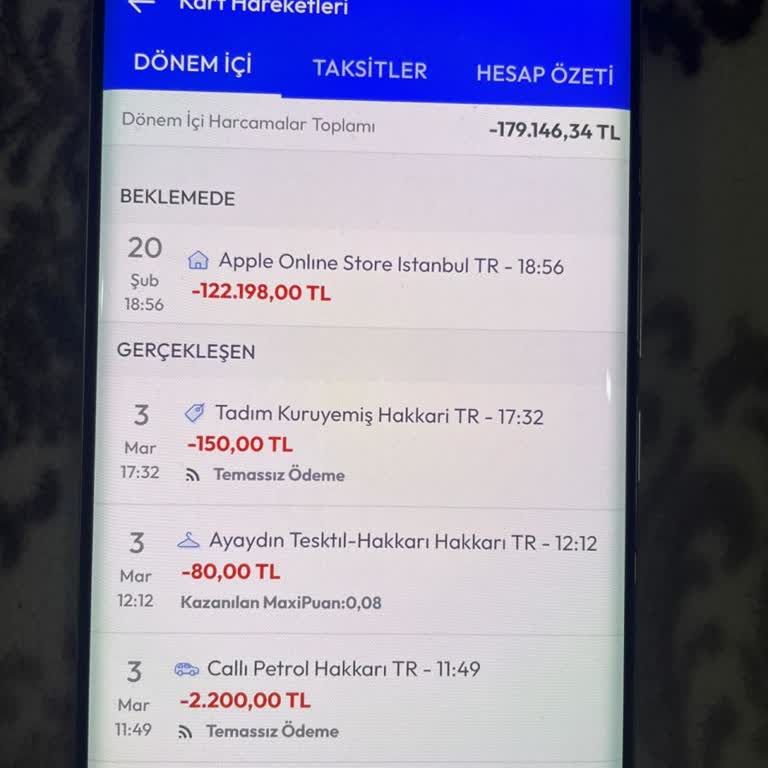 İptal Edilen Siparişim Kartımda Beklemede Kalıyor