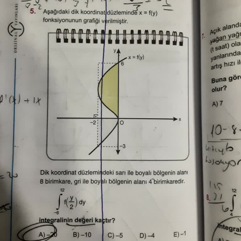 Integral Ve Alan Sorularındaki Soluk Renkler Anlaşılmayı Zorlaştırıyor