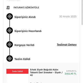 Derimod İadesi Ödemesi Yapılmadı Ve Dekont Talebi