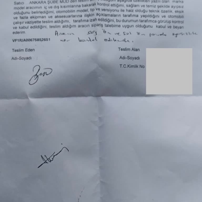 Teslimatta Yanıltıcı Bilgilendirme Ve Montaj Hatası