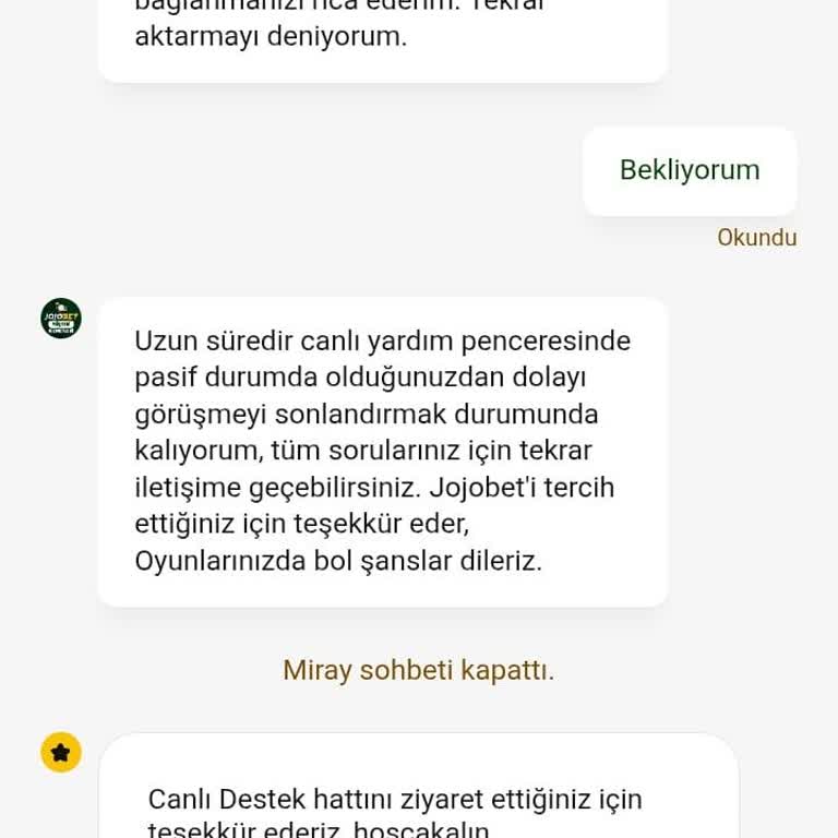 Jojobet Hesabına Yatırılan 2000 TL Bakiyeye Yansımıyor