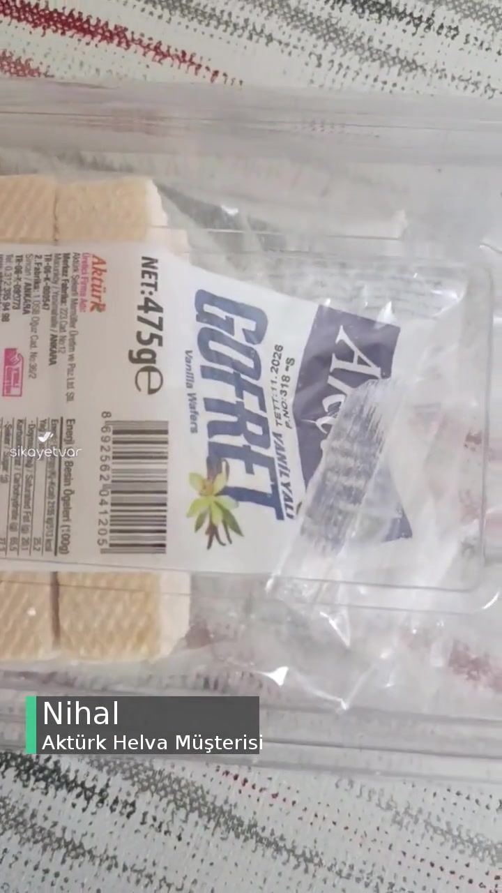 Aktürk Gofretten Sinek Çıktı! videonun kapak resmi