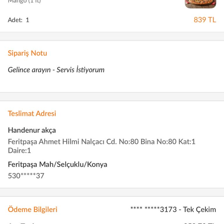 Teslim Edilmeyen Siparişte 758,70 TL İadesi Reddi