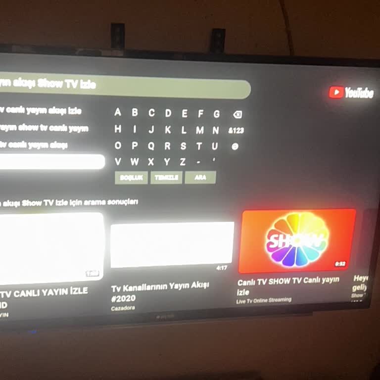 Show Tv Youtube.com Kanalında Canlı Yayın Eksikliği