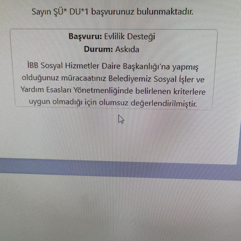 Evlilik Desteği Reddi Nedeni Açıklanmalı