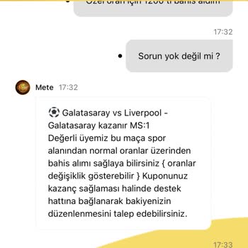 Kazancımın Eksik Ödenmesi Ve Bahisin Haksızca İptali