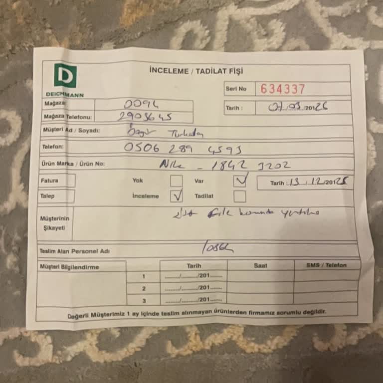 Deichmann Mağazasından Aldığım Nike Ayakkabının Tekrarlayan Patlaması Ve İade Reddi