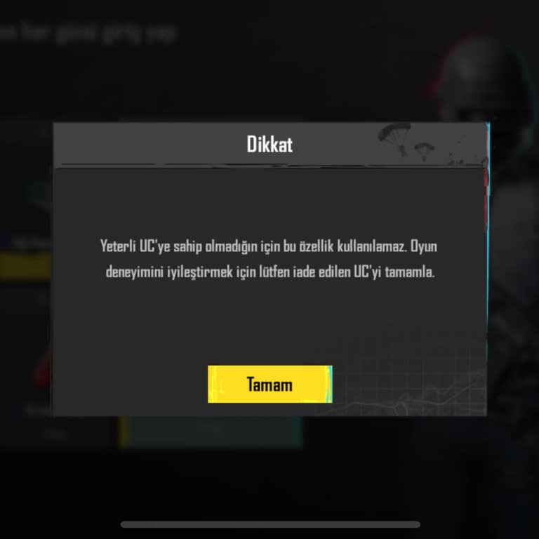 Facebook Bağlı PUBG Mobile Hesabımda Hatalı 'İade Edilen UC' Uyarısı Oyunumu Engelliyor