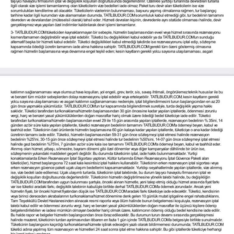 Tatilbudur'dan Sözleşmeye Aykırı 9 Gün Önce Tur İptali