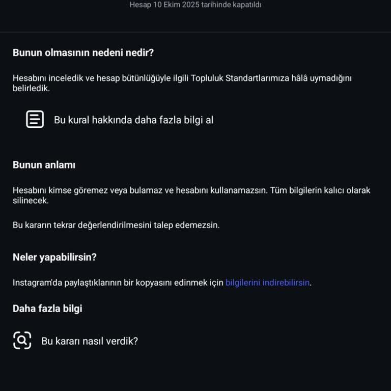 Instagram Hesaplarının Sürekli Askıya Alınması Ve Kimlik Doğrulama Sorunu