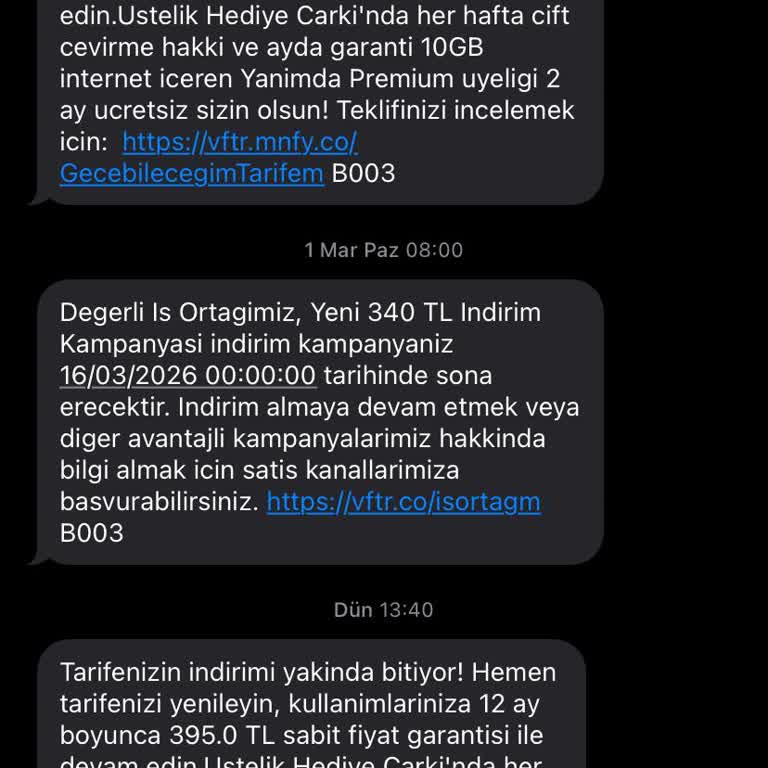 SMS’te 240 TL Teklif, Uygulamada 395 TL Görüldü: Yanıltıcı