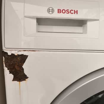 Bosch Çamaşır Makinesinde Su Sızıntısı Ve Paslanma: Sorumluluk Reddi Ve Ücretsiz Değişim Talebi