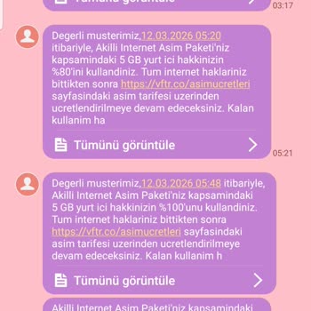 12 Mart'ta Gerçekleşmeyen İnternet Kullanımı İçin 3160 TL Aşım Ücreti İtirazı