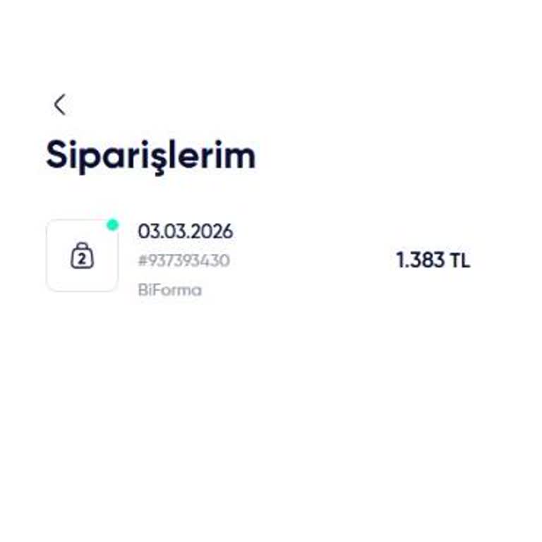 Biforma Siparişim Kargoya Verilmedi, İade Talep Ediyorum