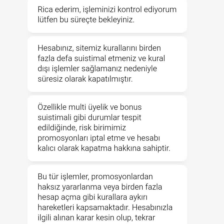 Haksız Engelleme Ve Çoklu Üyelik Suçlamasıyla Hesabım Kapatıldı