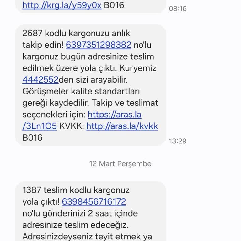 Aras Kargo Gaziemir Şubesinde 2 Saatlik Teslimat Sözü Aşılmadı Ve İletişimsizlik