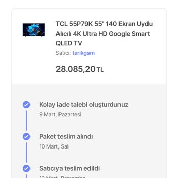 Satıcının Açık Kutulu TV İadesini Reddetmesi Yasal Cayma Hakkımı İhlal Ediyor