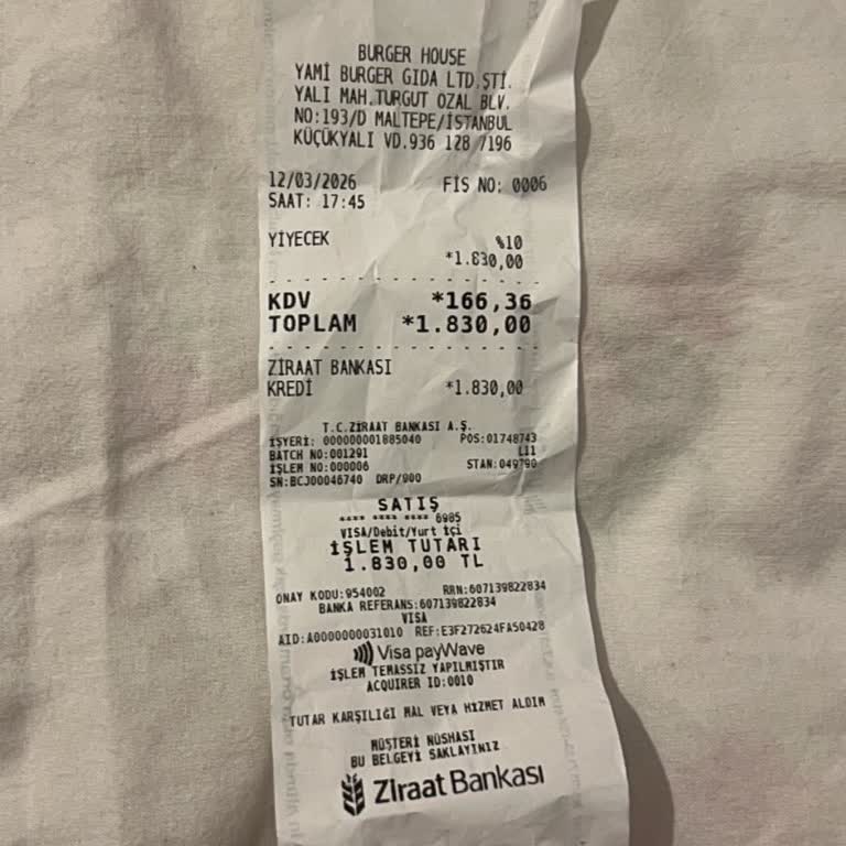 Burger House Maltepe Şubesinde Yanlış Sipariş Ve Personel İlgisizliği