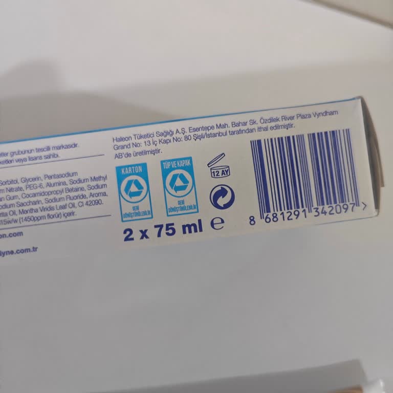 Sensodyne Diş Macunu Kullanımında Ağız İçinde Deri Soyulması