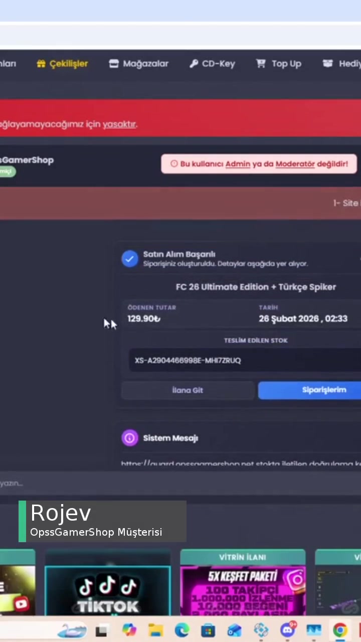 Opssgamershop Memnuniyetsizliği! videonun kapak resmi
