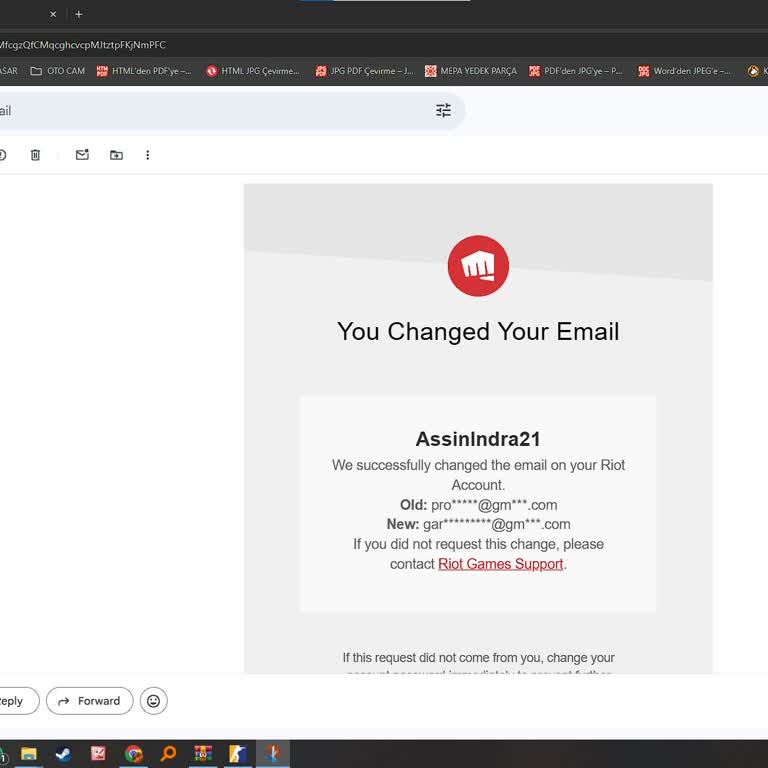 Satın Alınan Valorant Hesabının Mail Adresi Değiştirildiği İçin 400 TL Geri İade İsteği