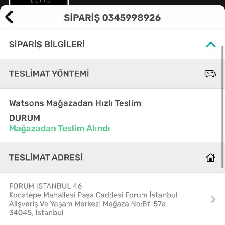 Watsons'ta Sipariş Teslim Edildi Şeklinde Gösterilirken Ürün Alınamadı Ve Fiyat Artışı Mağduriyeti