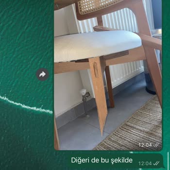 Hasarlı Sandalyelerin Değişimi İçin Acil Çözüm Talebi