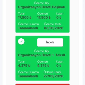 İki Taksit Tek Görünüyor, Teslimat Sürecim Tehlikede