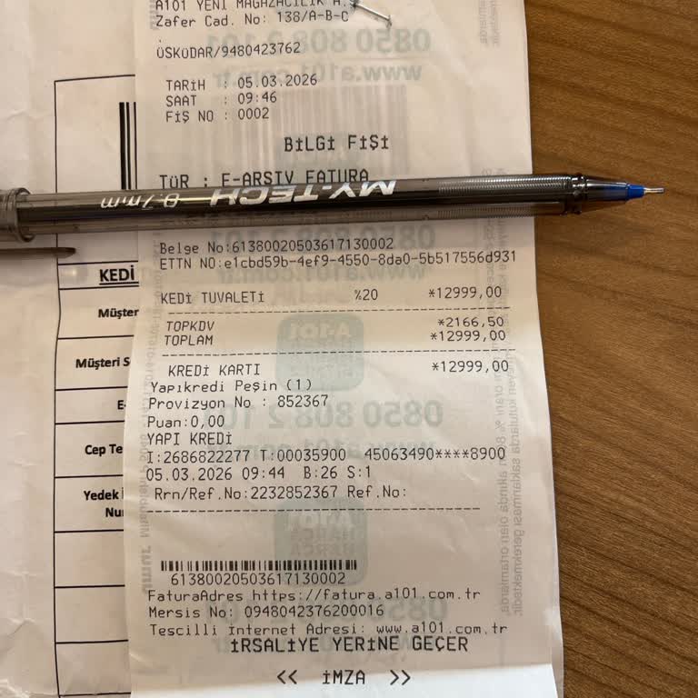 A101'de 3 Taksit İstediğim Alışveriş Tek Çekim Olarak İşlendi