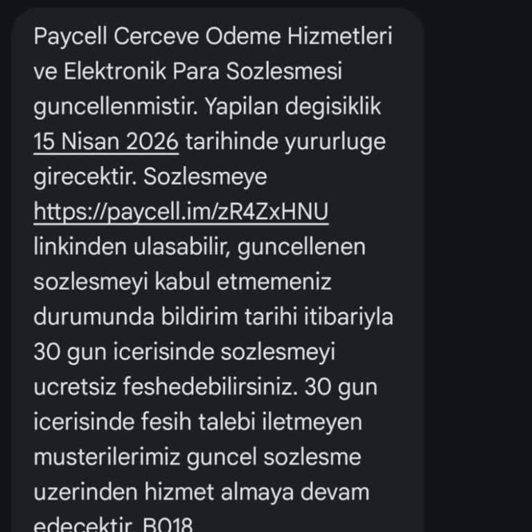 Paycell'den Üyelik Olmadığına Rağmen Sözleşme Bildirimi Ve Üyelik İptali Talebi