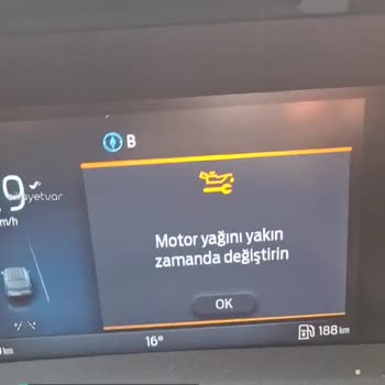 Ford Yağ Uyarısı Veriyor!