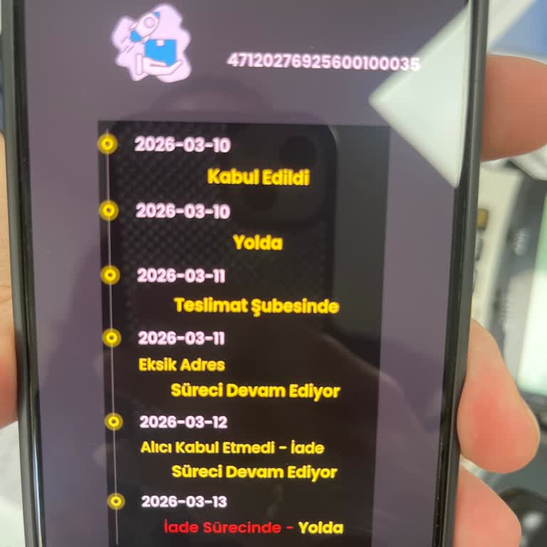 Zara Siparişim Kargo Teslim Edilmeden İade Olarak İşaretlendi