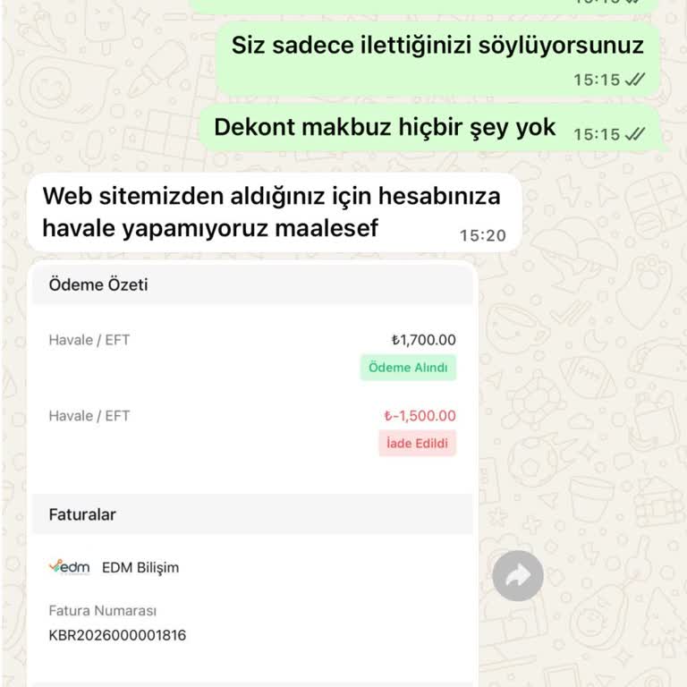 Okso Butik’te Geciken Para İadesi
