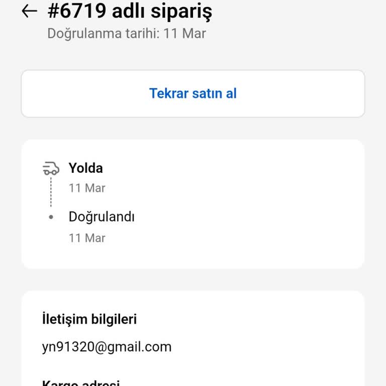 Sipariş İptali Talebim Cevapsız Kaldı