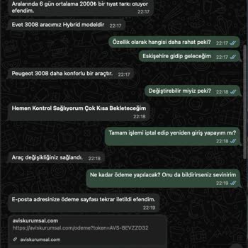 Avis Filo Taklidiyle Kimlik Ve 14.800 TL Para Kaybı