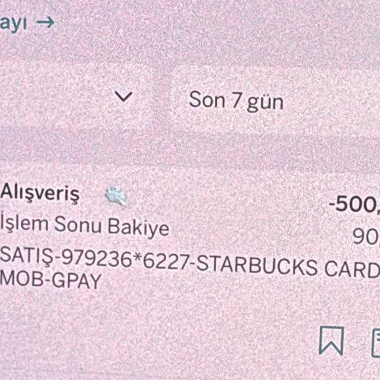 Starbucks Uygulamasına Yüklenen 500 TL Hesaba Yansımıyor Ve İade İsteniyor