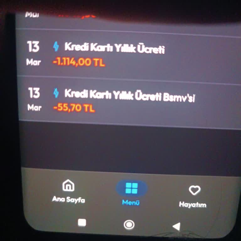 Yüksek Kart Aidatı Şaşkınlığı 1.170 TL Ücretin İadesi Talebi