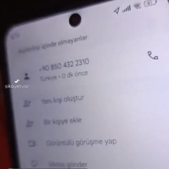 Armut Teklif Ücreti Ödeyip Yanıltıcı İletişim Numarası Alma