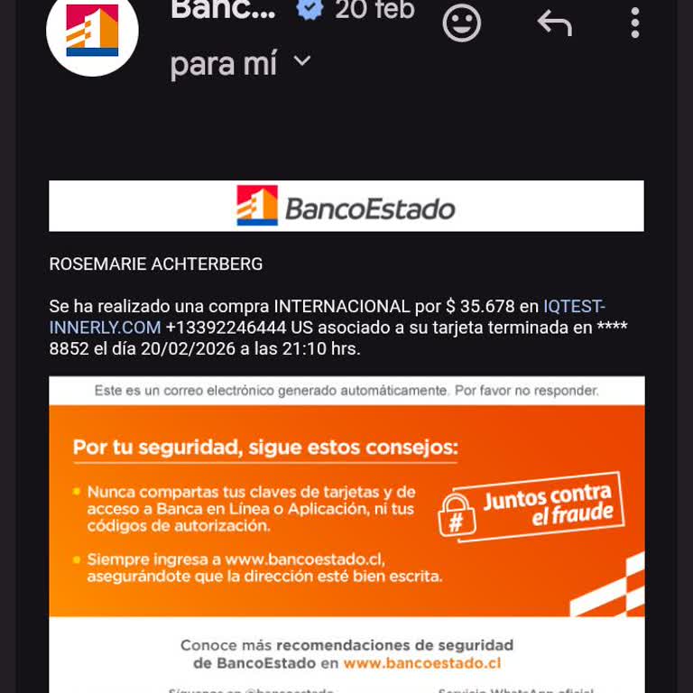 Cobro por suscripción no autorizada de Innerly tras prueba, exijo reembolso
