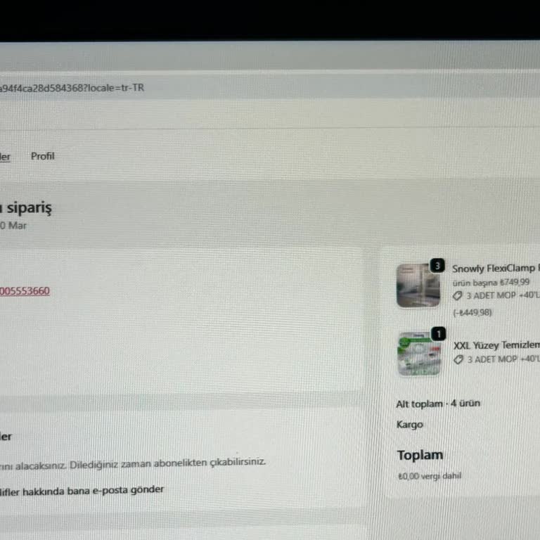 İlan Edilen Moplarla Gelen Kalitesiz Ürün Ve Cevapsız İade Süreci