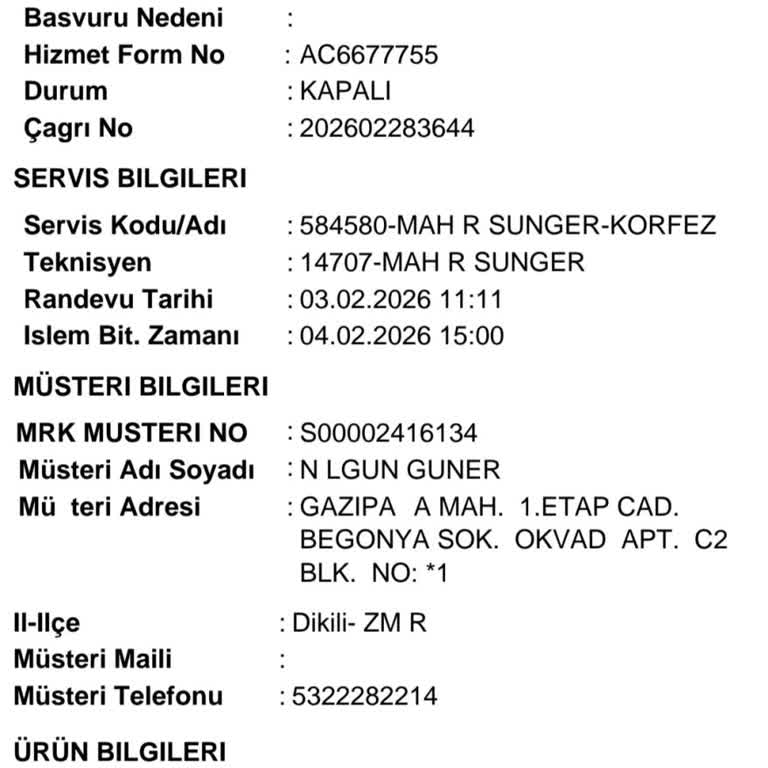 Daikin Kombide Sürekli Arıza Ve Garanti Dışı Ücretli Tamir Ücreti İadesi Talebi