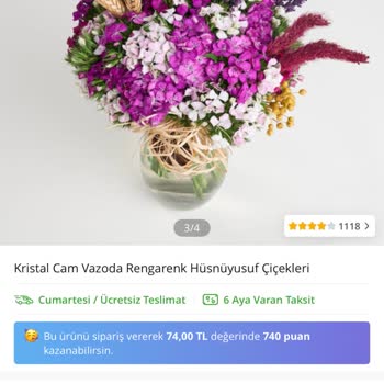 Yanıltıcı Görsellerle Az Çiçekli Sipariş Ve Çözüm Sunmayan Satıcı