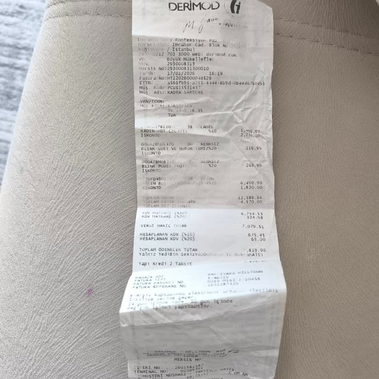 Hilltown AVM Derimod Mağazasından Bot Kredi Kartı İadesi Gecikmesi