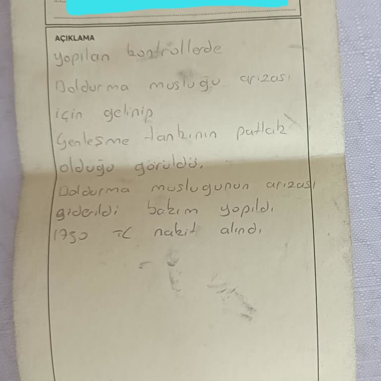 Genleşme Tankı Sorunu Çözülmedi Ve Servis Kayıtları Yanıltıcı