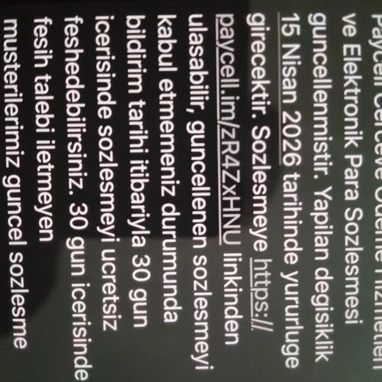 Rızam Olmadan Gelen Paycell Sözleşme Güncelleme SMS’i Ve Yetkisiz Abonelik İptali