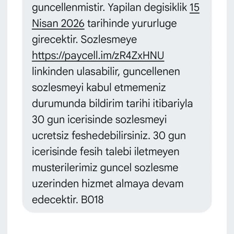 Paycell’den Gelen İzinsiz Sözleşme Bildirimi Ve Otomatik Kabul Tehdidi