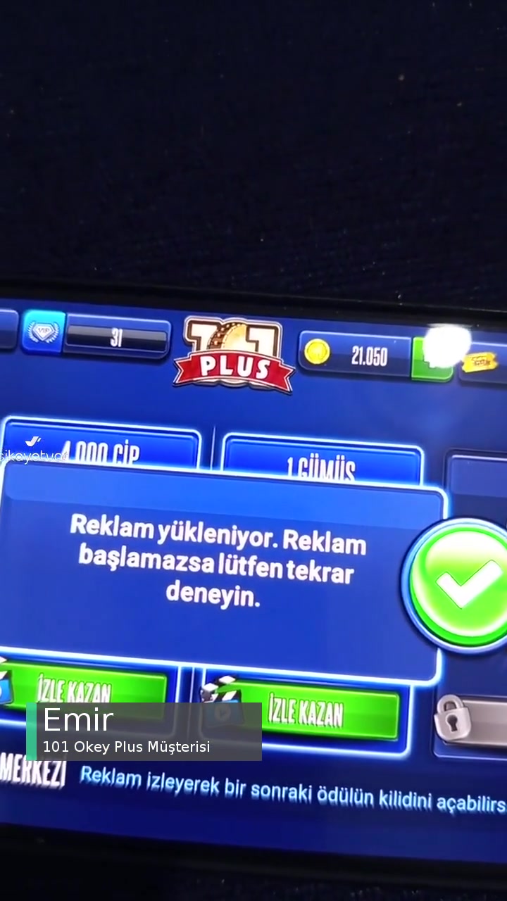 101 Okey Plus Reklam Açılmıyor Sürekli Bu Sorunu Yaşıyorum videonun kapak resmi